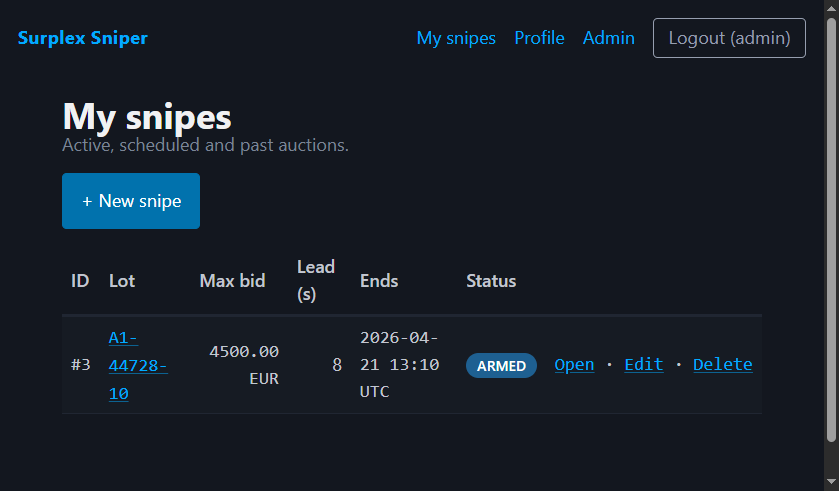 Список снайпов